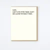 Die Alone Card