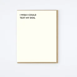 Dog Text Card