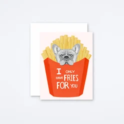 Frenchie Fries Card