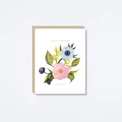 Garden Floral Beautiful Birthday Card