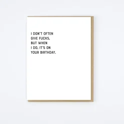 Give Fucks Card