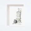 Grad Book Stack Card