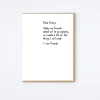 New Friends Card