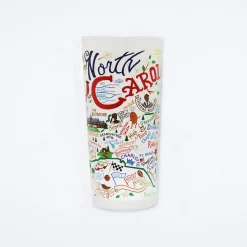 North Carolina Drinking Glass