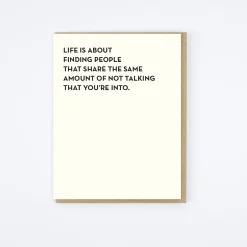 Not Talking Card
