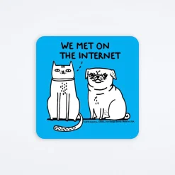 We Met On The Internet Sticker
