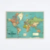 World Map 4 Wrap